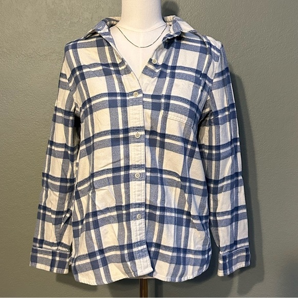 Madewell Tops - Madewell Flannel Classic Ex-Boyfriend Shirt in Akiva Plaid